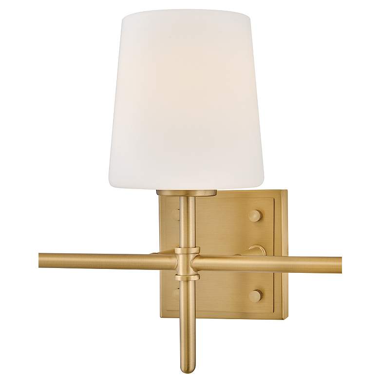 Image 3 Hinkley Bath Saunders Medium Three Light Vanity 23" Lacquered Brass more views