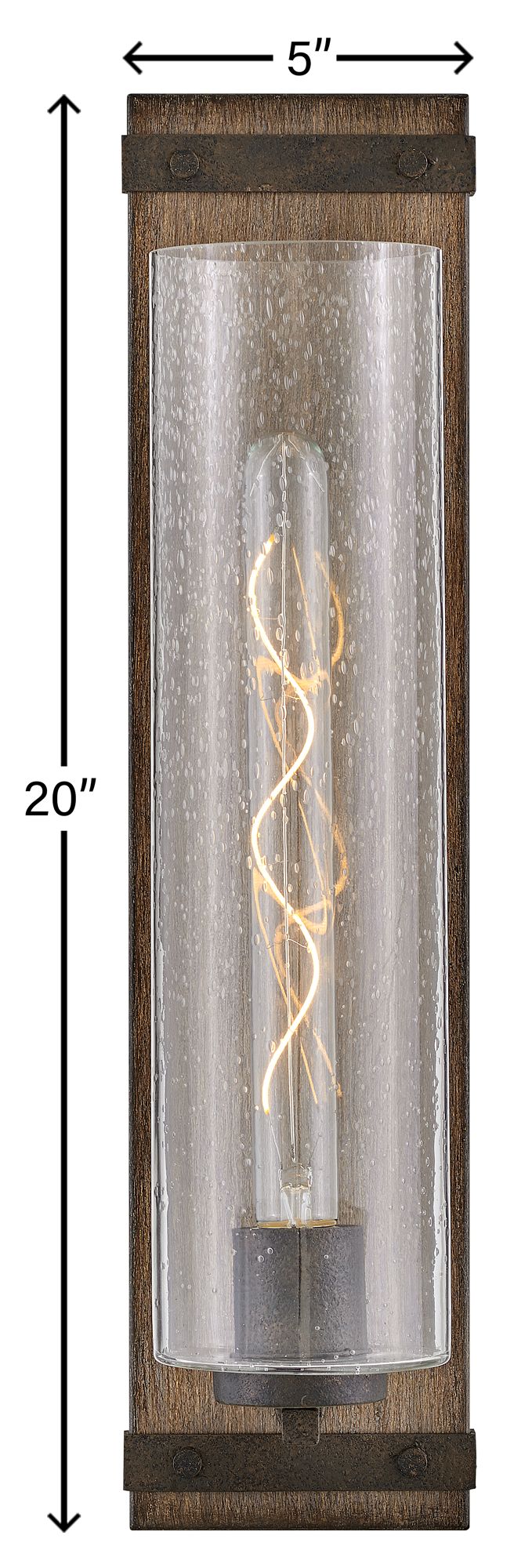 Hinkley Bath Sawyer Large Single Light Vanity 20" Sequoia