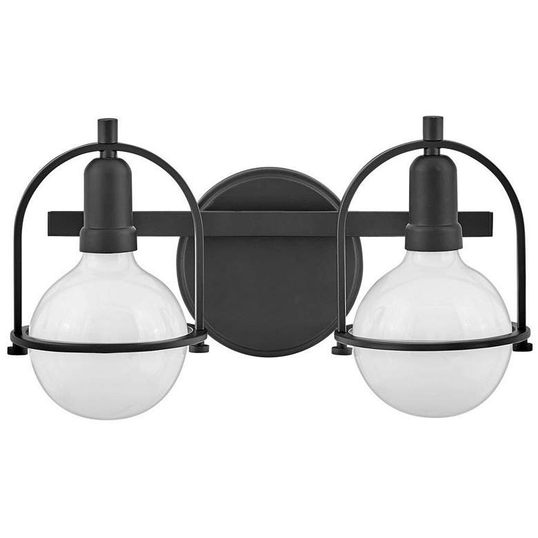 Image 1 Hinkley Bath Somerset Small Two Light Vanity 16" Black