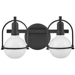 Hinkley Bath Somerset Small Two Light Vanity 16" Black