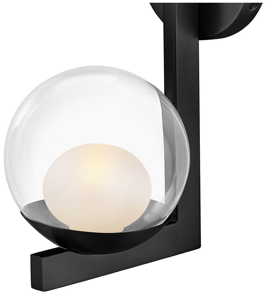 Image 3 Hinkley Bath Sunni Medium Single Light Sconce 13.25" Black more views