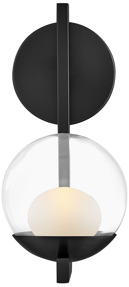 Image 4 Hinkley Bath Sunni Medium Single Light Sconce 13.25" Black more views