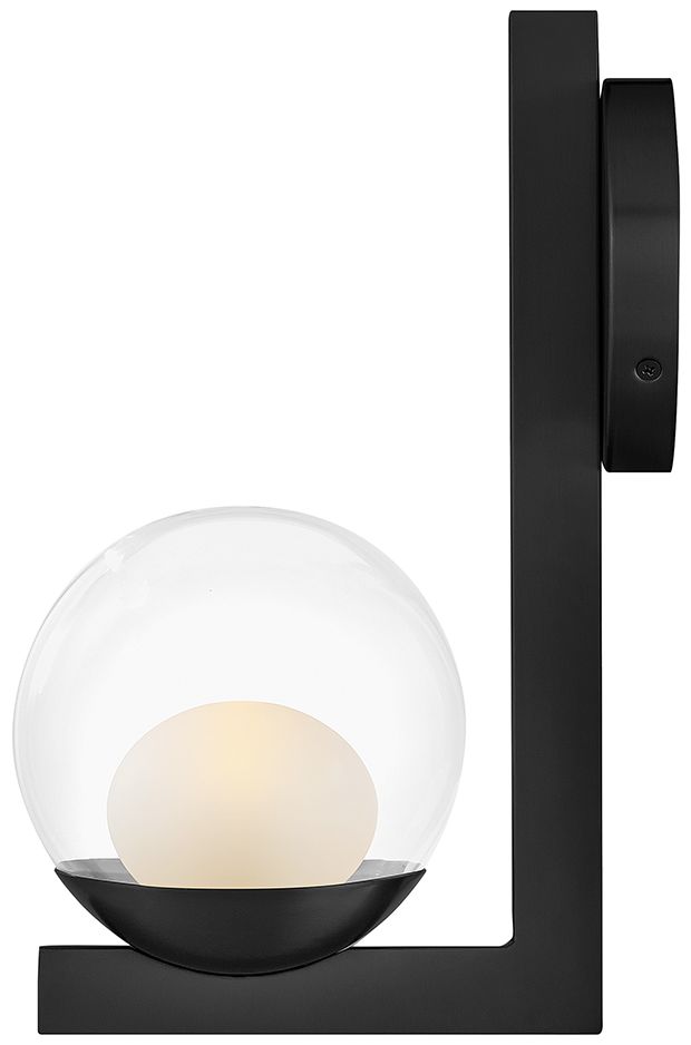 Image 5 Hinkley Bath Sunni Medium Single Light Sconce 13.25" Black more views