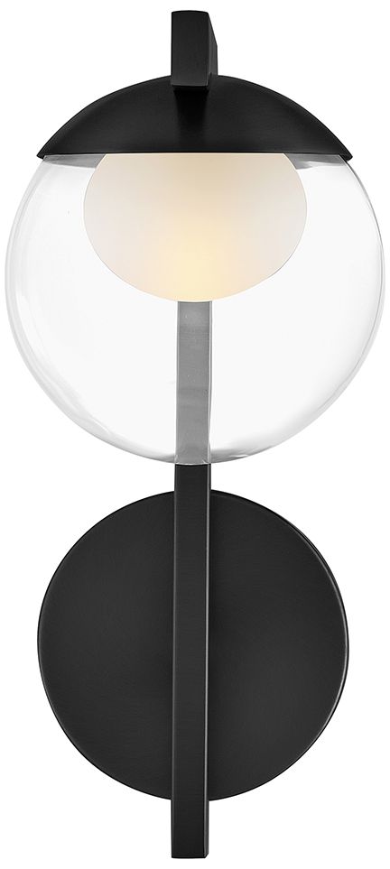 Image 6 Hinkley Bath Sunni Medium Single Light Sconce 13.25" Black more views