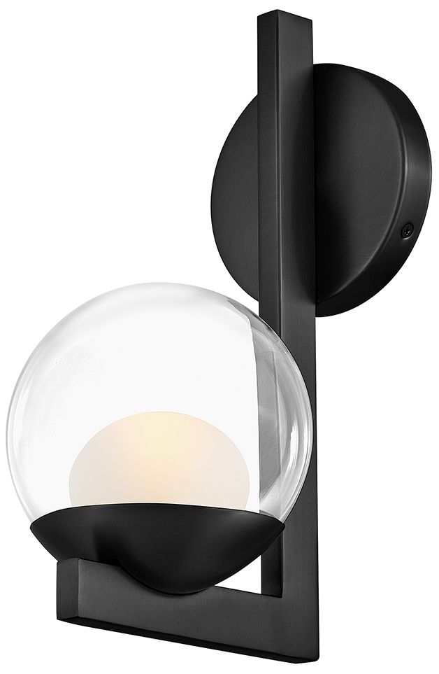 Image 7 Hinkley Bath Sunni Medium Single Light Sconce 13.25" Black more views