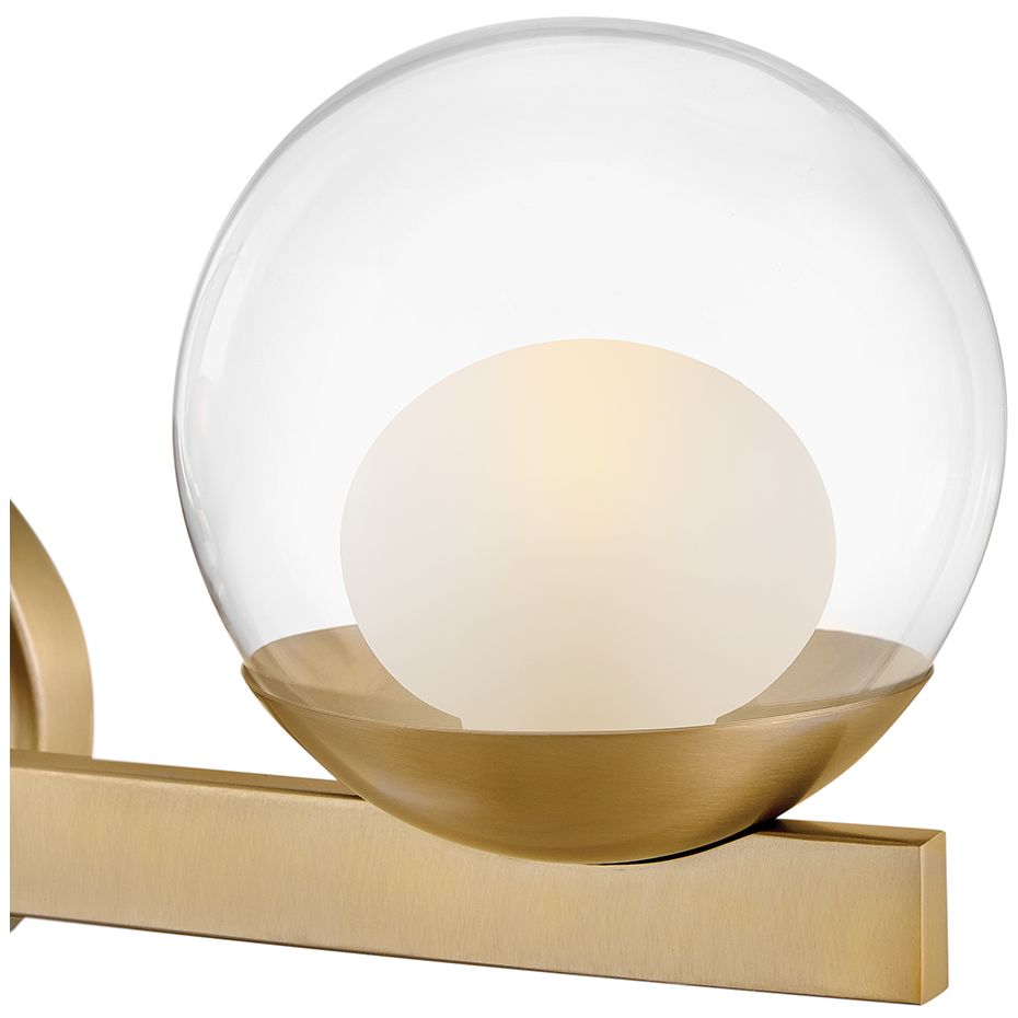 Image 3 Hinkley Bath Sunni Medium Three Light Vanity 24" Lacquered Brass more views