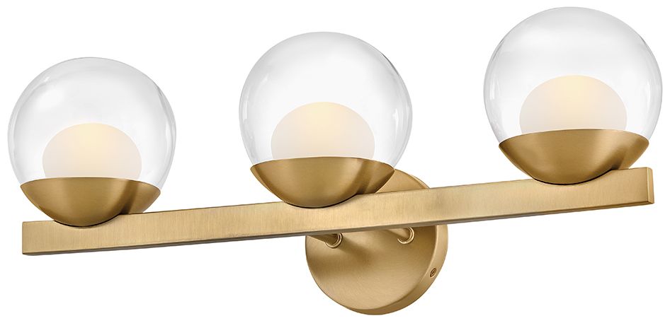 Image 6 Hinkley Bath Sunni Medium Three Light Vanity 24" Lacquered Brass more views