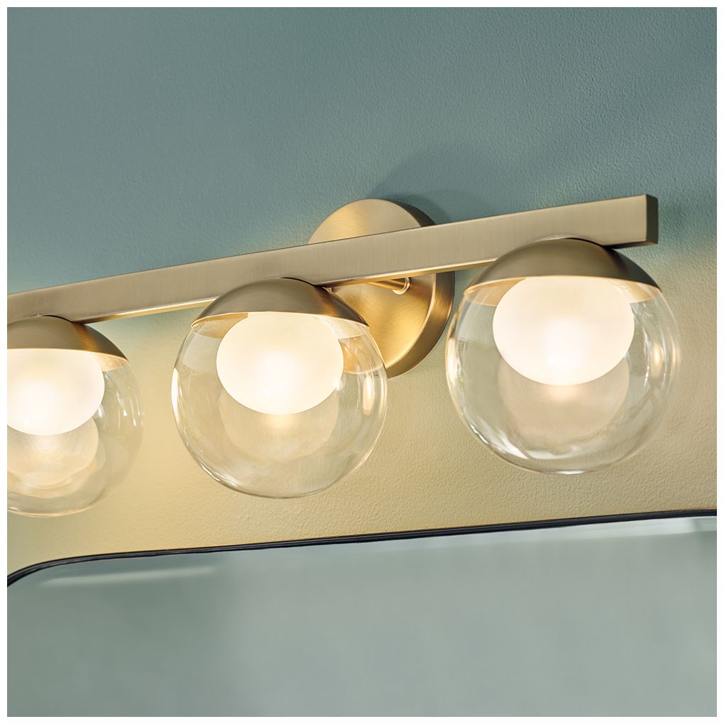 Image 7 Hinkley Bath Sunni Medium Three Light Vanity 24" Lacquered Brass more views