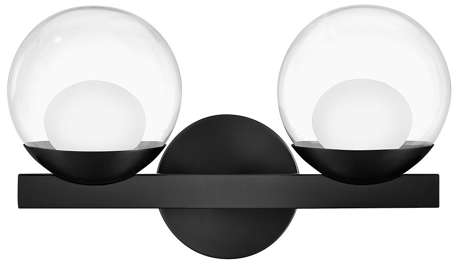 Image 2 Hinkley Bath Sunni Small Two Light Vanity 15" Black more views