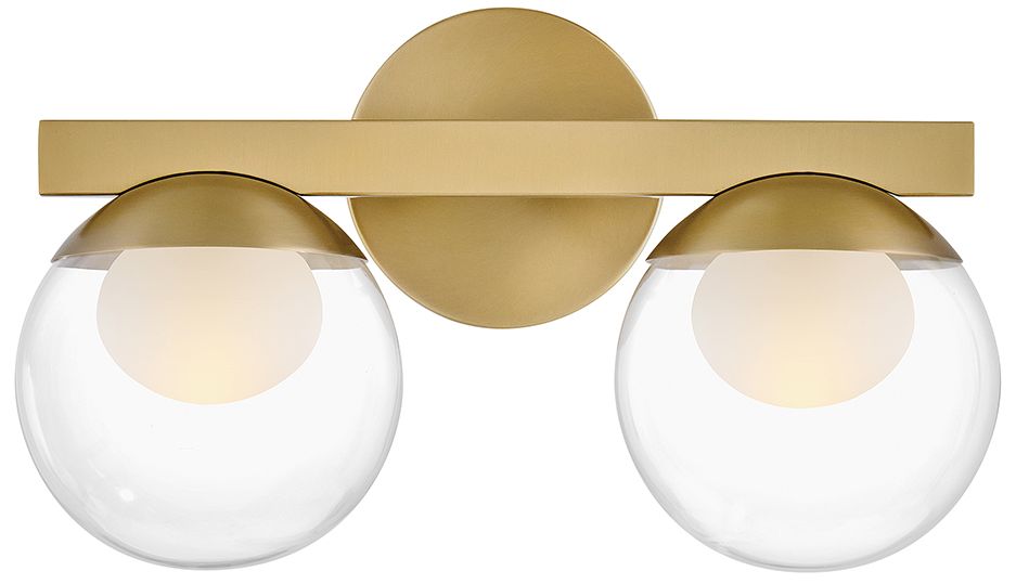 Image 5 Hinkley Bath Sunni Small Two Light Vanity 15" Lacquered Brass more views