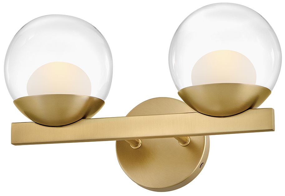 Image 6 Hinkley Bath Sunni Small Two Light Vanity 15" Lacquered Brass more views