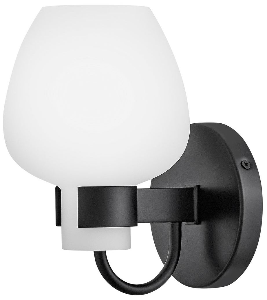 Hinkley Bath Sylvie Small Sconce 5.5" Black