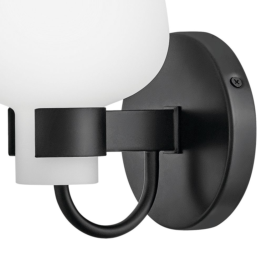 Image 5 Hinkley Bath Sylvie Small Sconce 5.5" Black more views