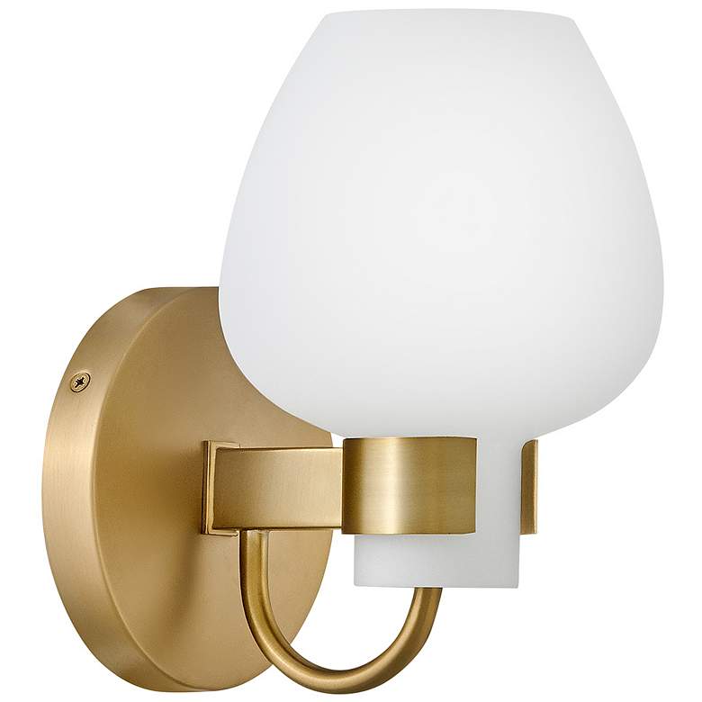 Image 1 Hinkley Bath Sylvie Small Sconce Heritage Brass