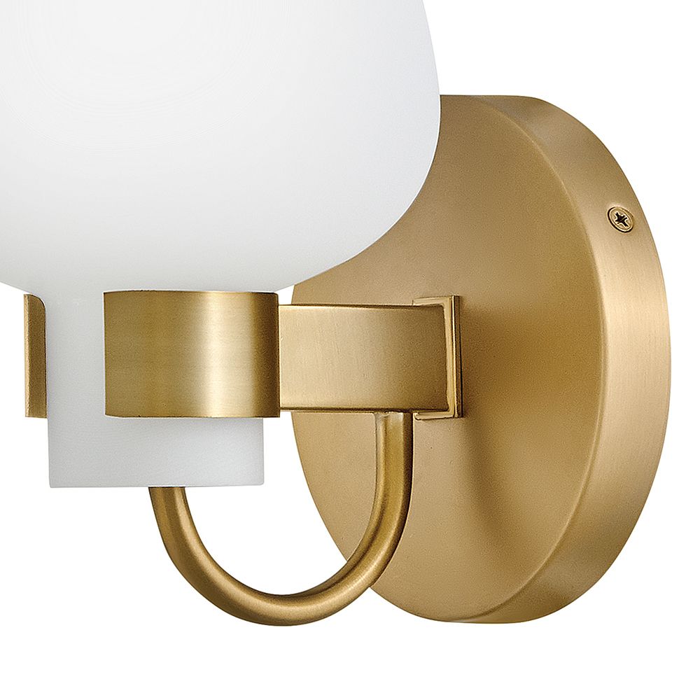 Hinkley Bath Sylvie Small Sconce Heritage Brass