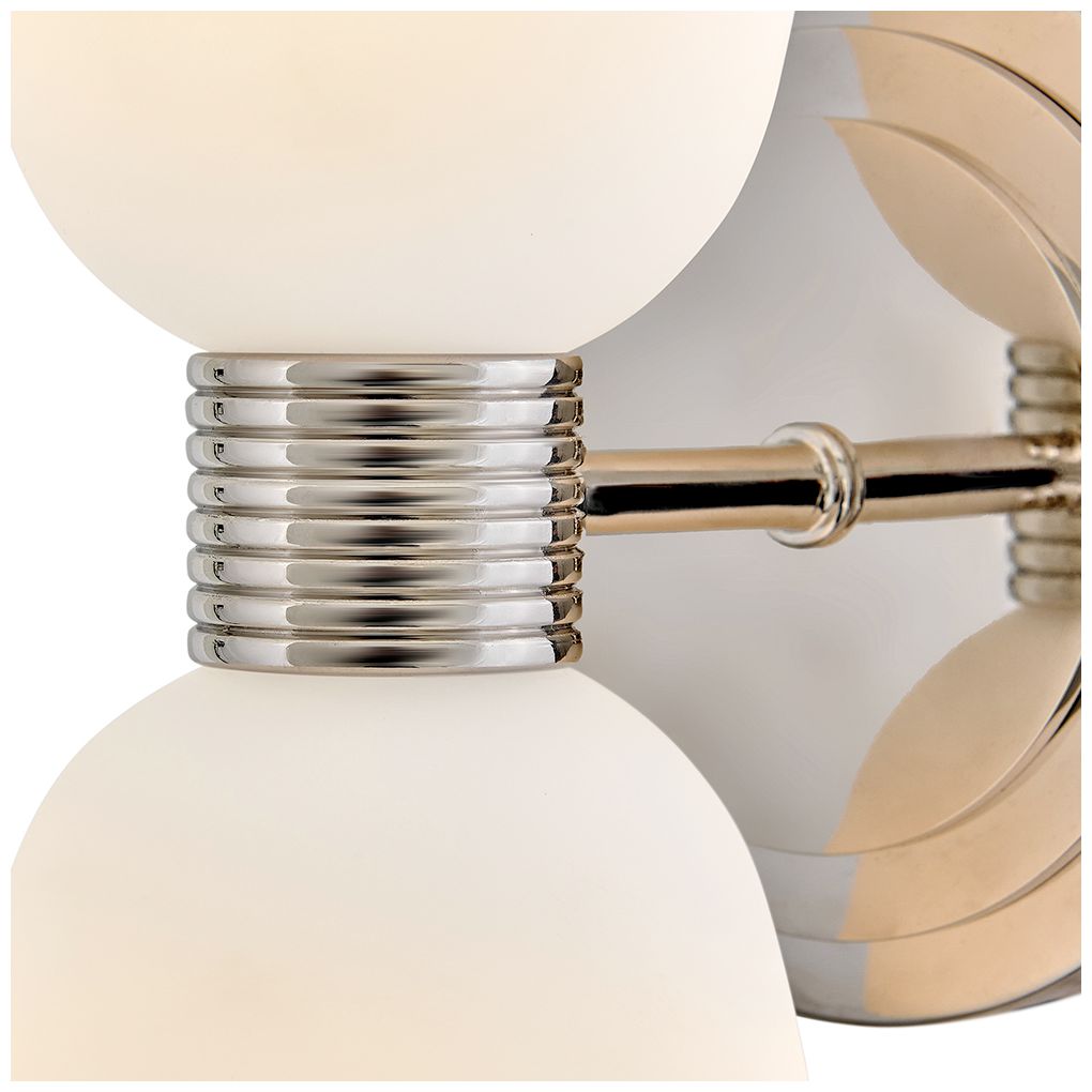 Image 5 Hinkley Bath Tallulah Medium Two Light Sconce 14.75" Polished Nickel more views