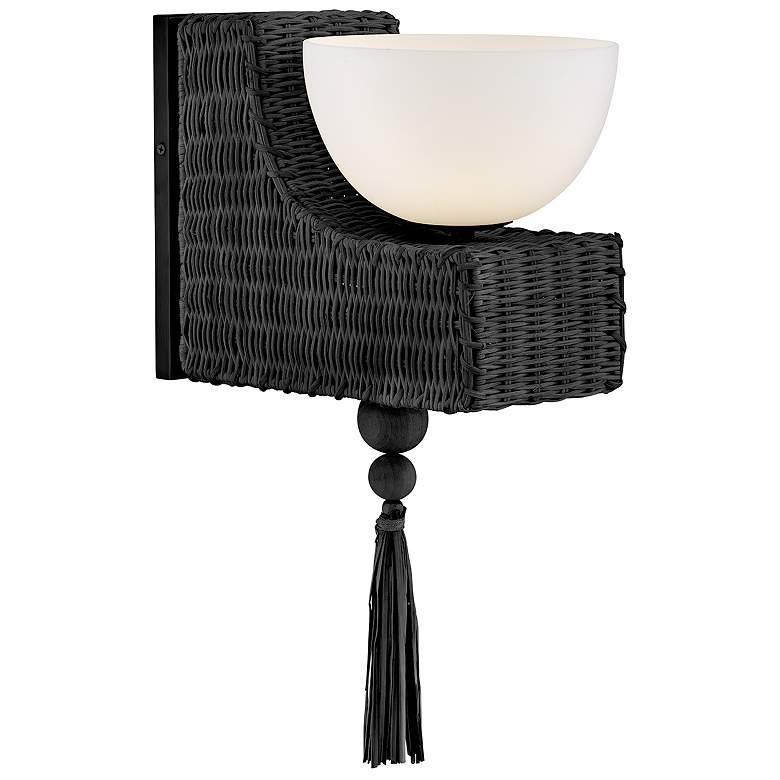 Image 1 Hinkley Bath Thalia Medium Single Light Sconce 7.5" Black