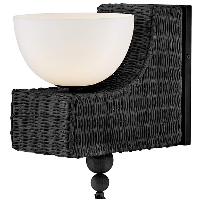 Image 2 Hinkley Bath Thalia Medium Single Light Sconce 7.5" Black more views