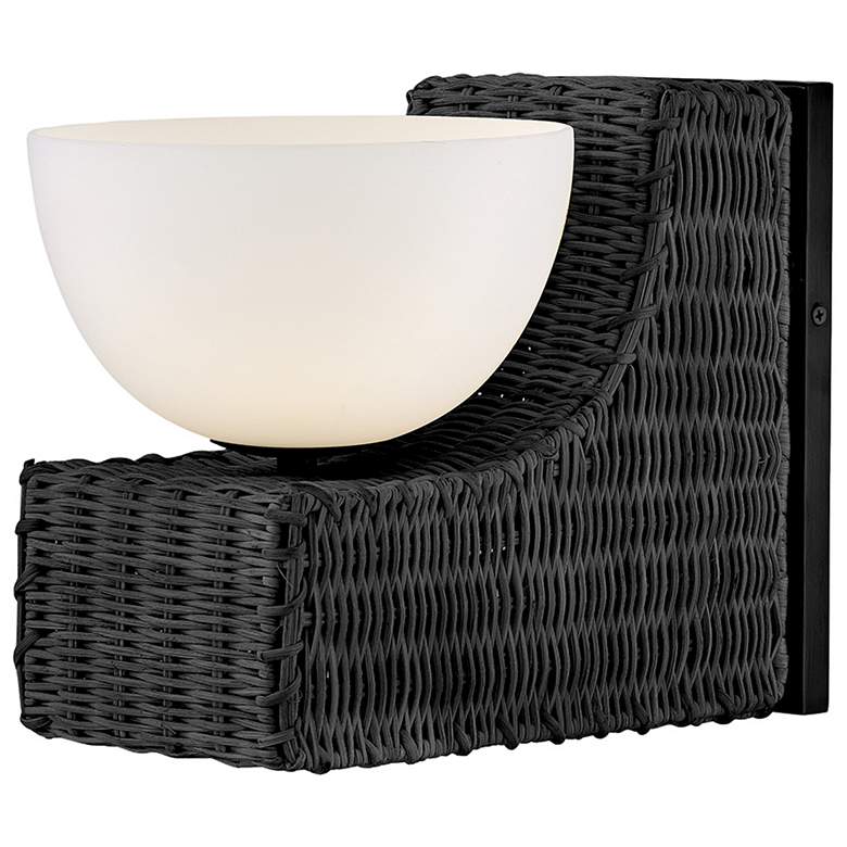Image 5 Hinkley Bath Thalia Medium Single Light Sconce 7.5" Black more views
