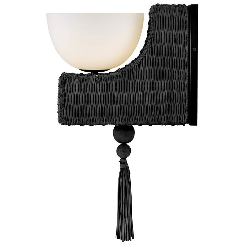 Image 6 Hinkley Bath Thalia Medium Single Light Sconce 7.5" Black more views