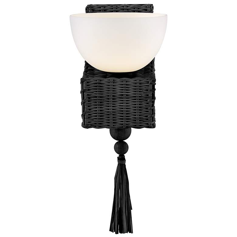Image 7 Hinkley Bath Thalia Medium Single Light Sconce 7.5" Black more views