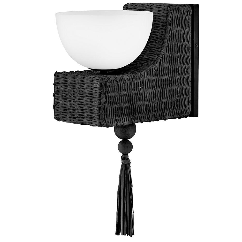 Hinkley Bath Thalia Medium Single Light Sconce 7.5" Black