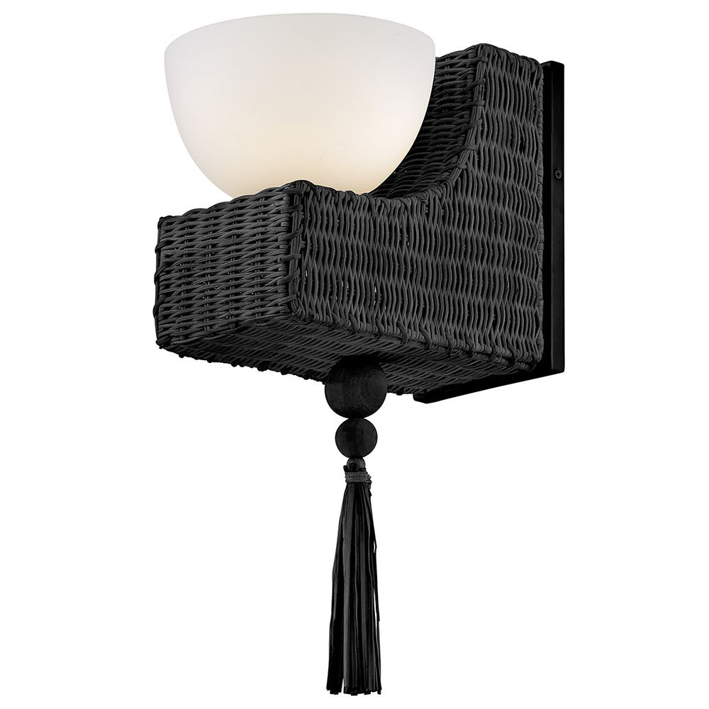 Hinkley Bath Thalia Medium Single Light Sconce 7.5" Black