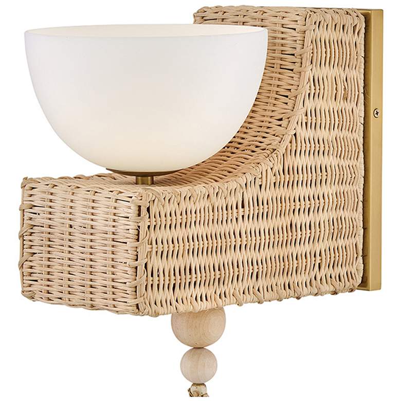 Image 2 Hinkley Bath Thalia Medium Single Light Sconce 7.5" Lacquered Brass more views