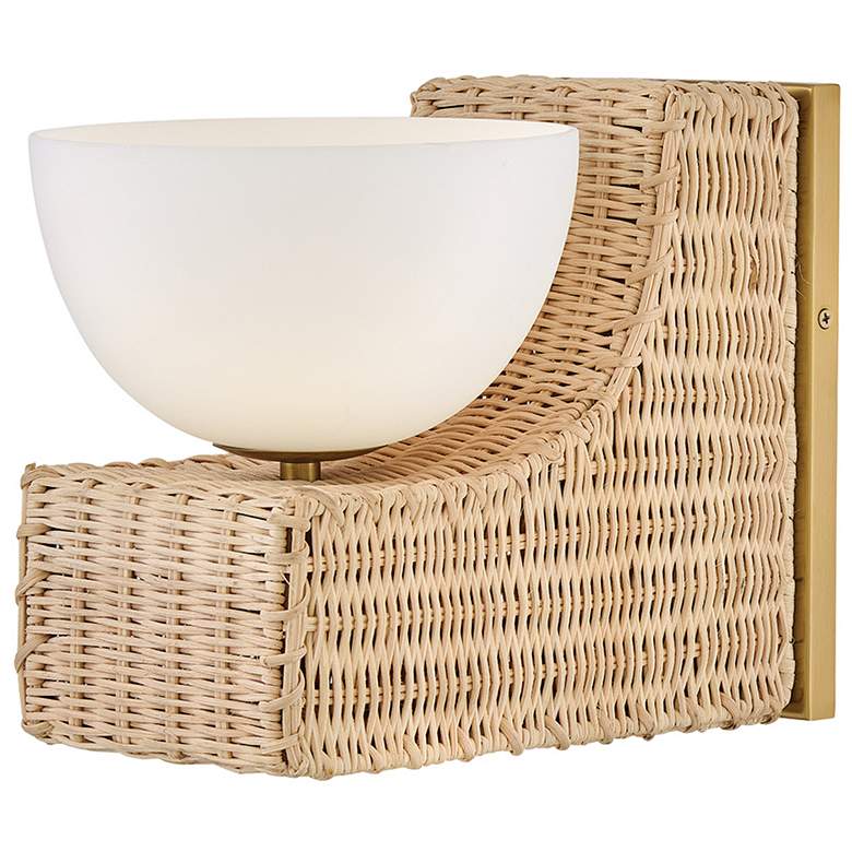 Image 5 Hinkley Bath Thalia Medium Single Light Sconce 7.5" Lacquered Brass more views