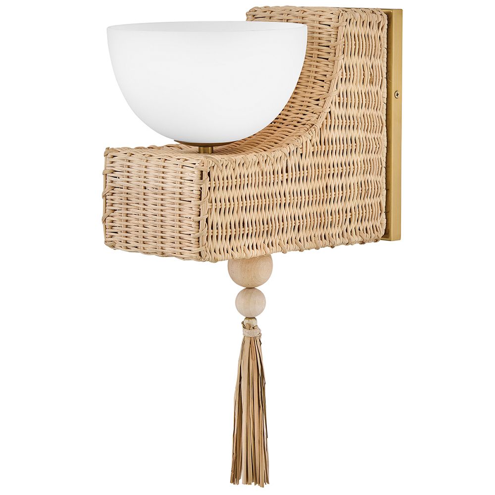 Hinkley Bath Thalia Medium Single Light Sconce 7.5" Lacquered Brass