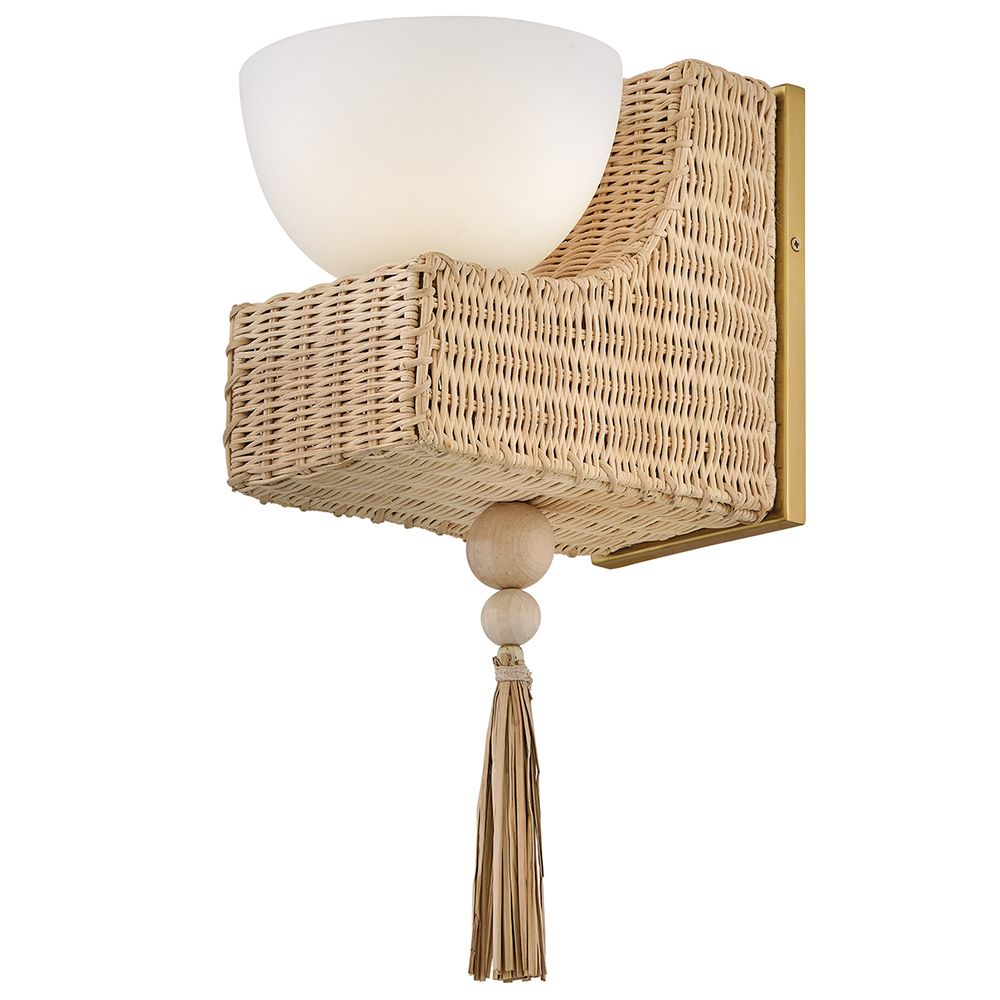 Hinkley Bath Thalia Medium Single Light Sconce 7.5" Lacquered Brass