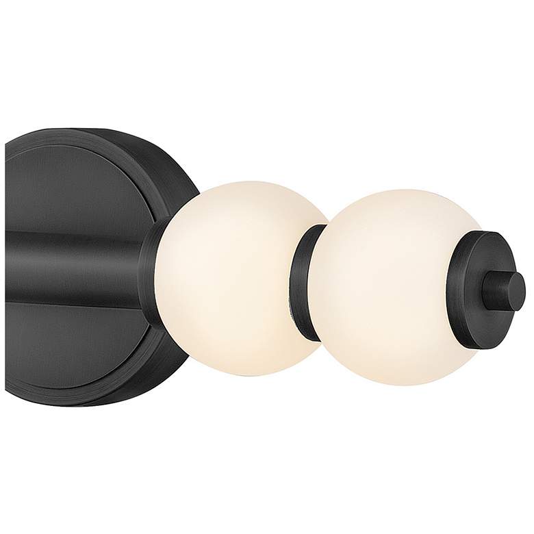 Image 2 Hinkley Bath Trigo Large LED Sconce 6" Black more views
