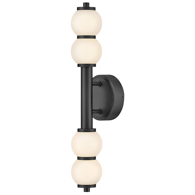 Image 5 Hinkley Bath Trigo Large LED Sconce 6" Black more views
