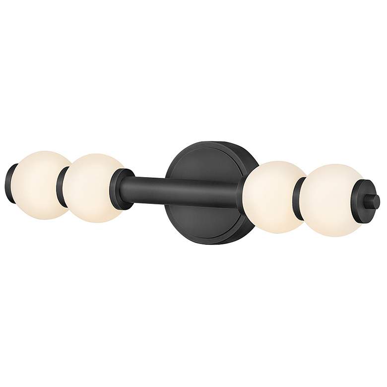 Image 6 Hinkley Bath Trigo Large LED Sconce 6" Black more views