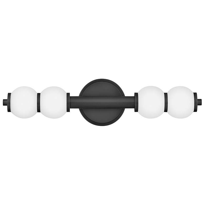 Image 7 Hinkley Bath Trigo Large LED Sconce 6" Black more views