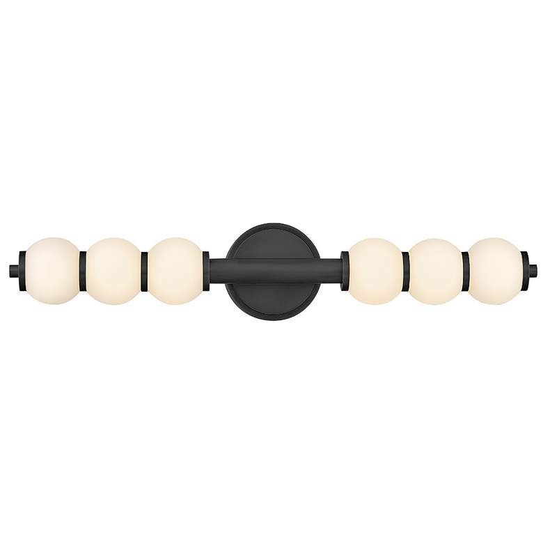 Image 1 Hinkley Bath Trigo Large LED Sconce 6" Black