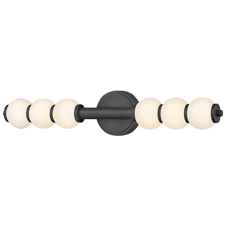 Image 6 Hinkley Bath Trigo Large LED Sconce 6" Black more views