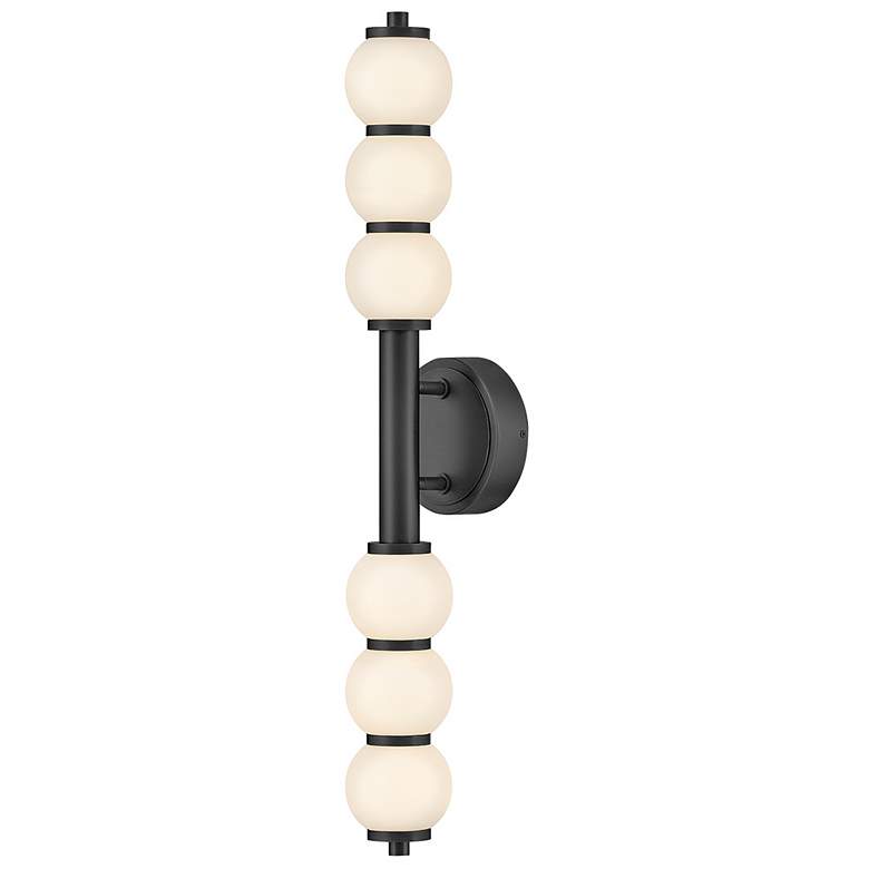 Image 7 Hinkley Bath Trigo Large LED Sconce 6" Black more views