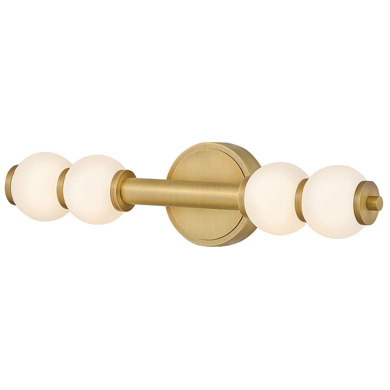 Image 6 Hinkley Bath Trigo Large LED Sconce 6" Lacquered Brass more views