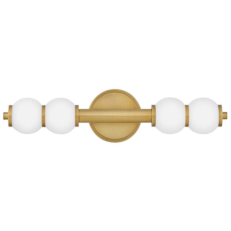 Image 7 Hinkley Bath Trigo Large LED Sconce 6" Lacquered Brass more views