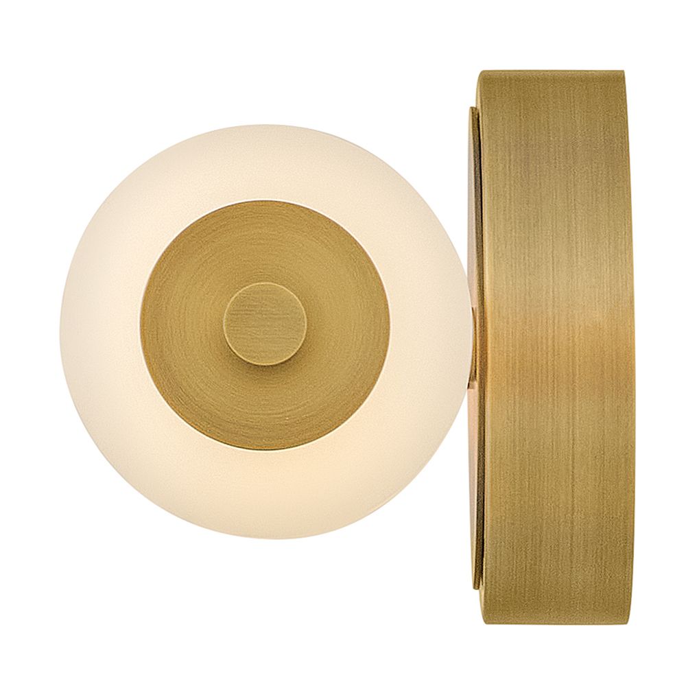 Image 5 Hinkley Bath Trigo Large LED Sconce 6" Lacquered Brass more views