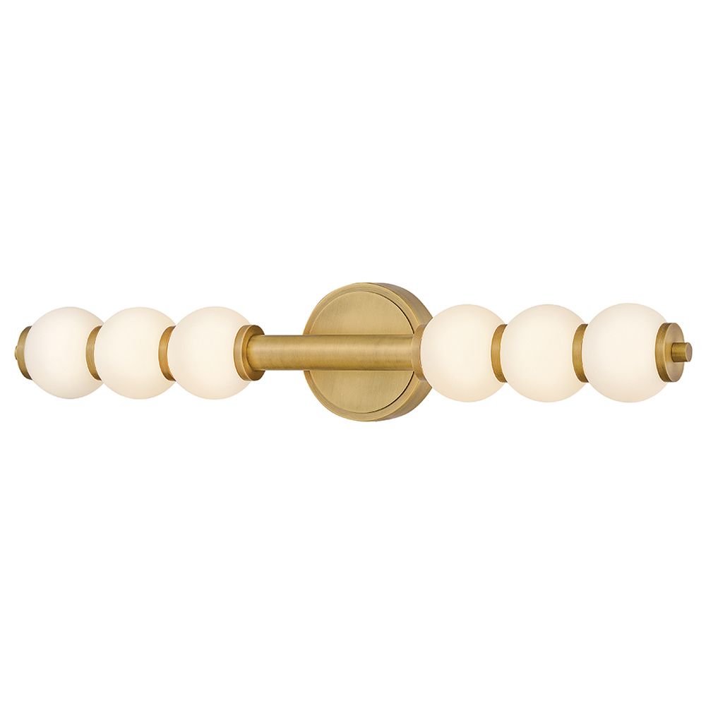 Image 6 Hinkley Bath Trigo Large LED Sconce 6" Lacquered Brass more views