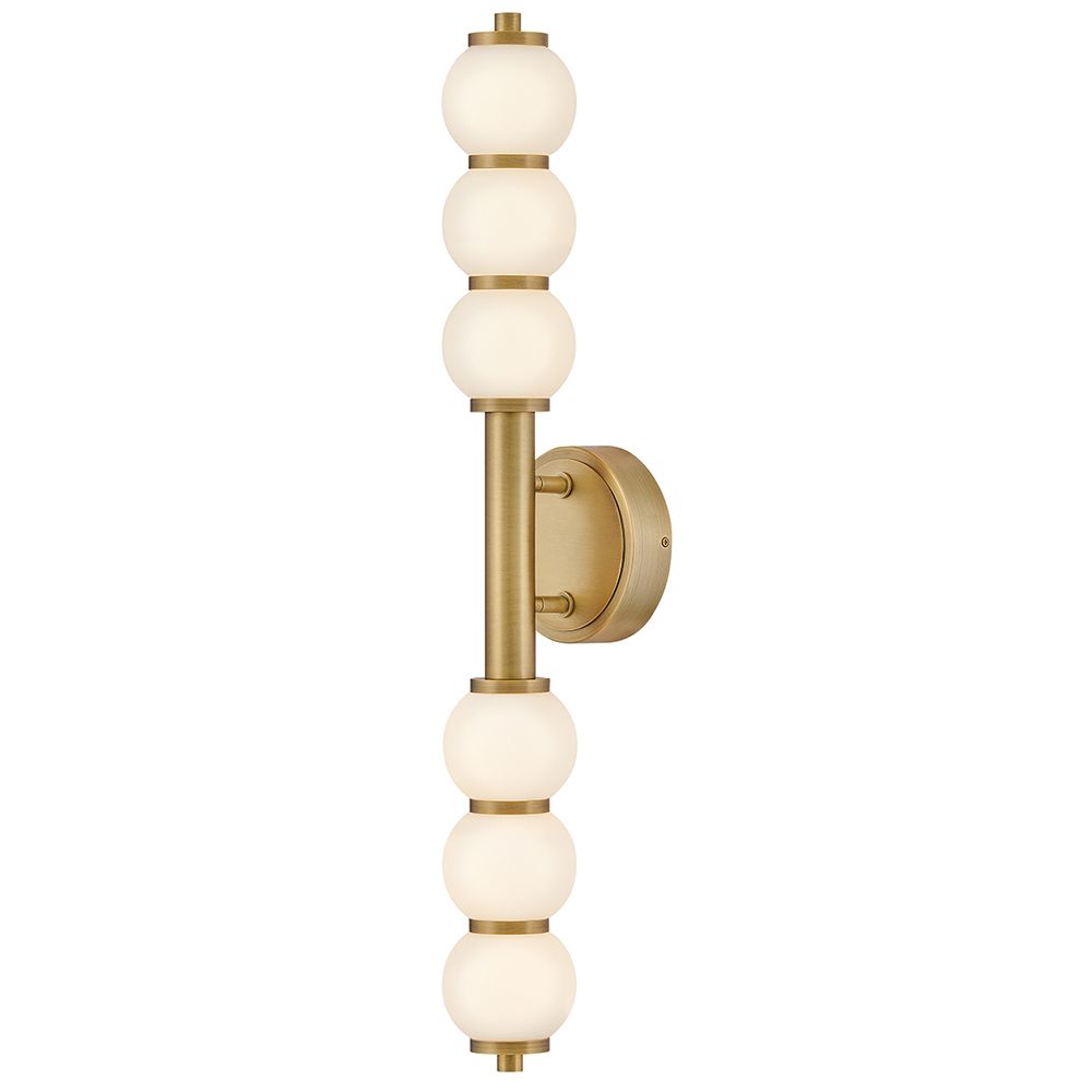 Image 7 Hinkley Bath Trigo Large LED Sconce 6" Lacquered Brass more views