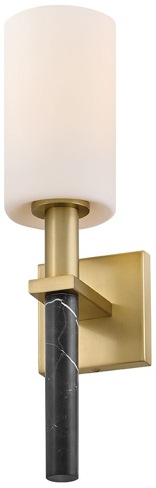 Image 2 Hinkley Bath Turin Medium Single Light Sconce 4.75" Lacquered Brass more views