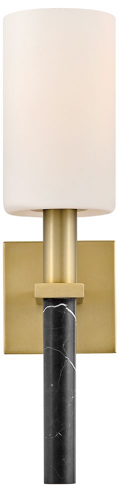 Image 6 Hinkley Bath Turin Medium Single Light Sconce 4.75" Lacquered Brass more views