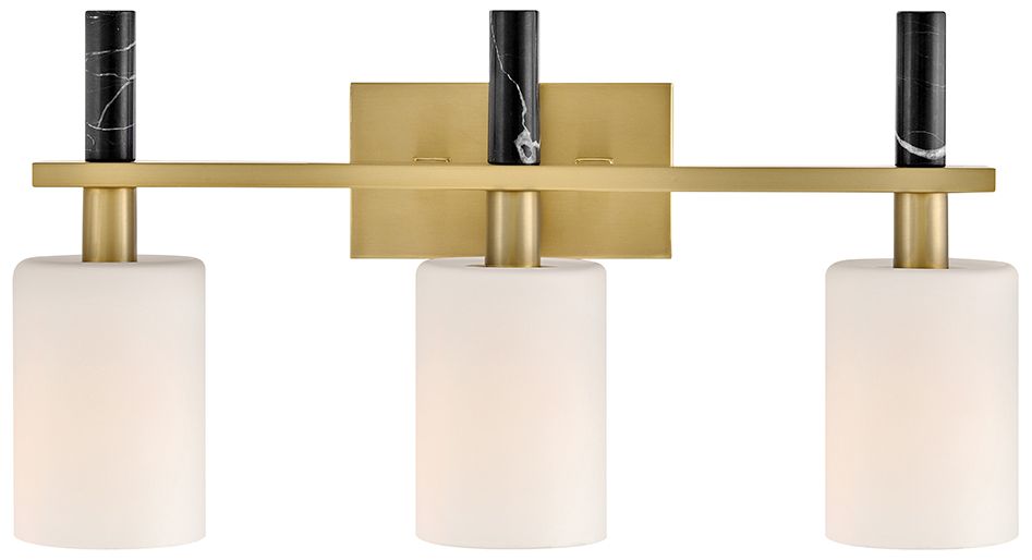 Image 5 Hinkley Bath Turin Medium Three Light Vanity 23.5" Lacquered Brass more views