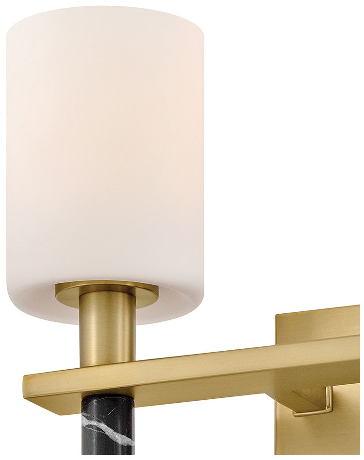 Image 4 Hinkley Bath Turin Small Two Light Vanity 16" Lacquered Brass more views