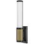 Hinkley - Bath Zevi Small LED Vanity- Black with Lacquered Brass Accents