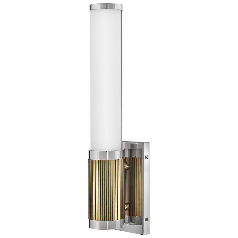 Image 1 Hinkley - Bath Zevi Small LED Vanity- Polished Nickel/Lacquered Brass
