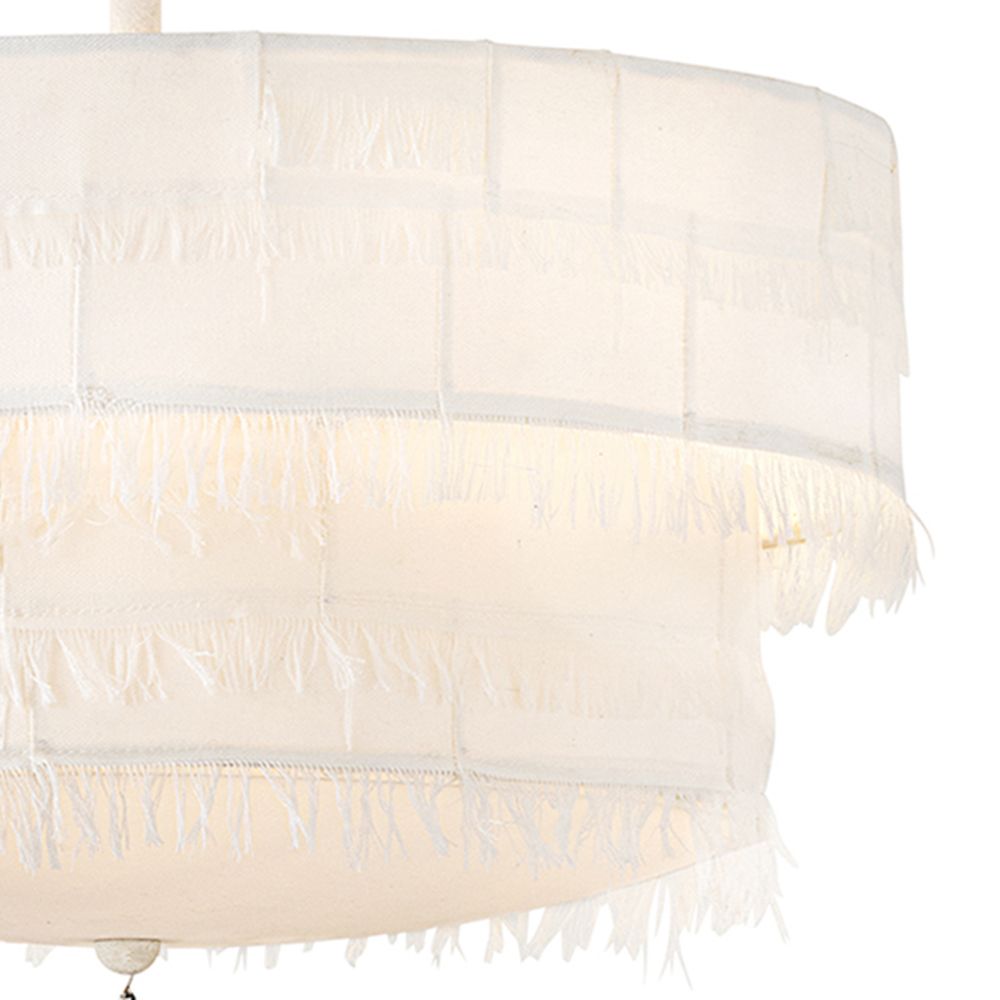 Image 2 Hinkley Baya 18" Wide Textured Plaster 2-Tier Ceiling Light more views